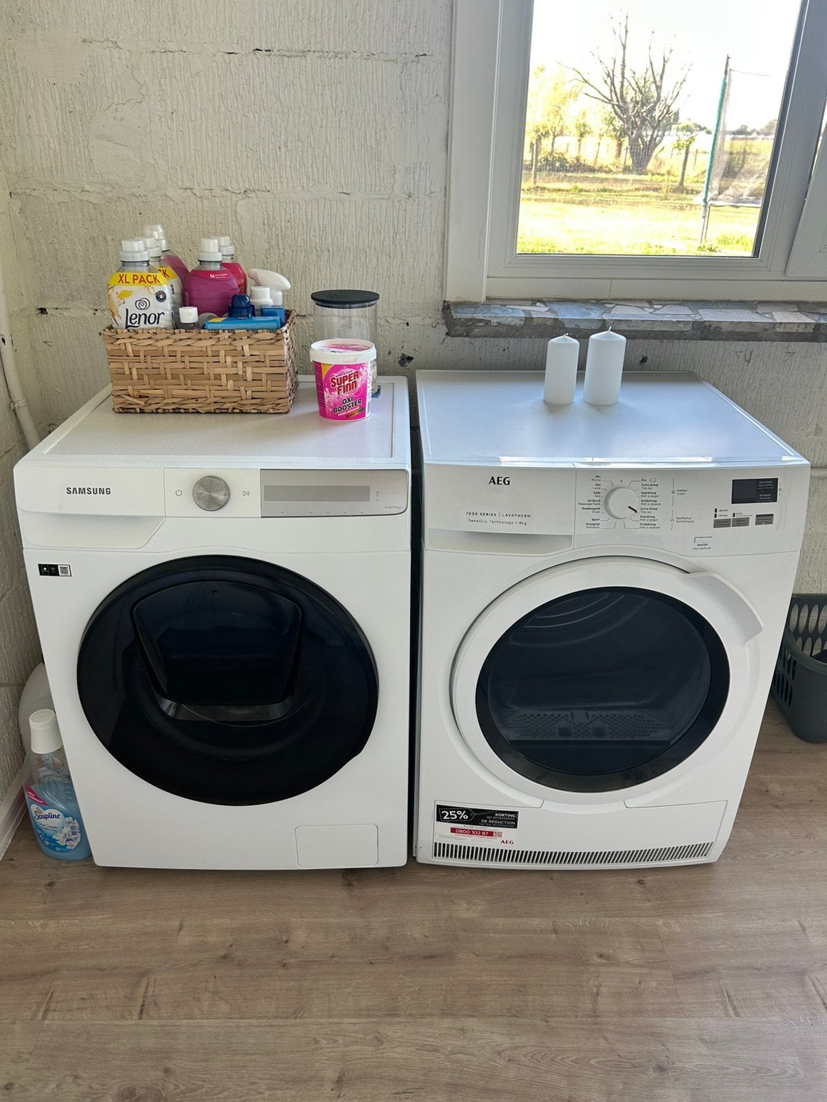 Samsung Aeg wasmachine en droger, Elektronische apparatuur, Ophalen of Verzenden, Zo goed als nieuw