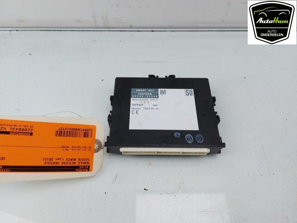 MODULE KEYLESS VEHICLE Toyota Auris (E18) (|8999002200|), Info@denso.nl, Toyota, Hogeweyselaan 165
1382 JL  Weesp, NL, DENSO EUROPE B.V.