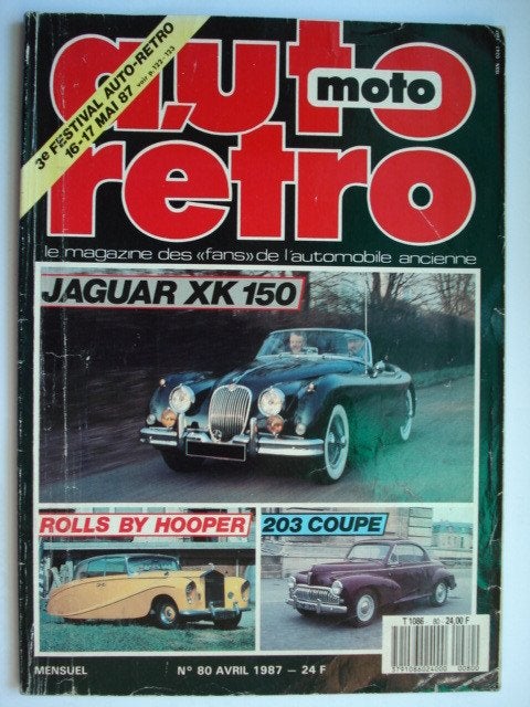 Auto Moto Retro 80 Avril 1987 Jaguar XK150, Verzenden, Gelezen, Algemeen