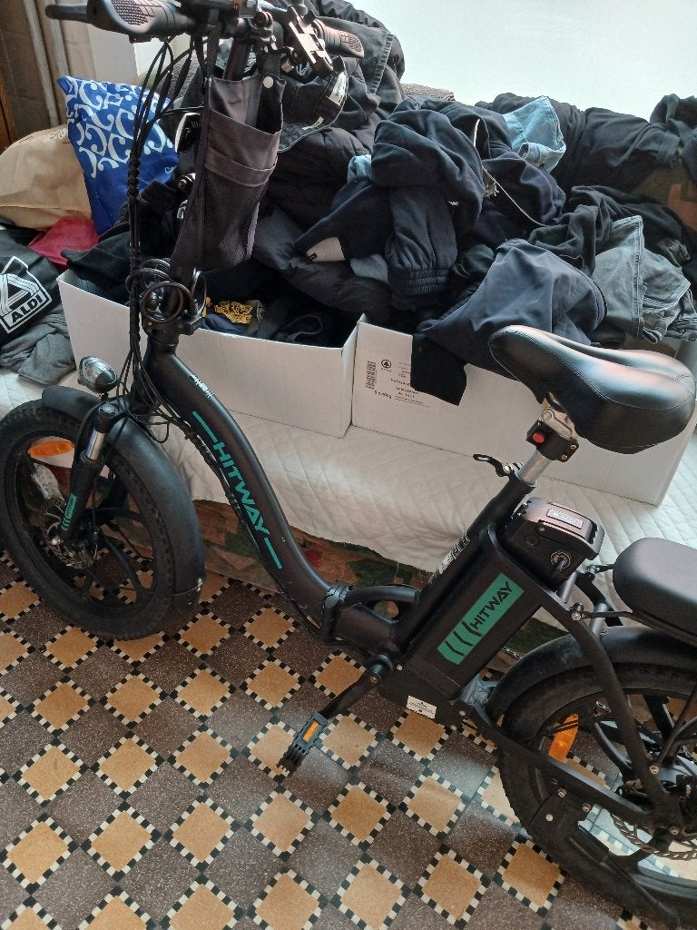 E bike hitway  zwart, Ophalen, Gebruikt, Minder dan 30 km per accu, Overige merken