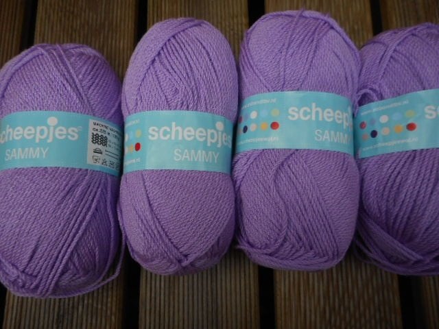 4 x 100g Scheepjes Sammy, Ophalen, Nieuw, Breien of Haken, Wol of Garen