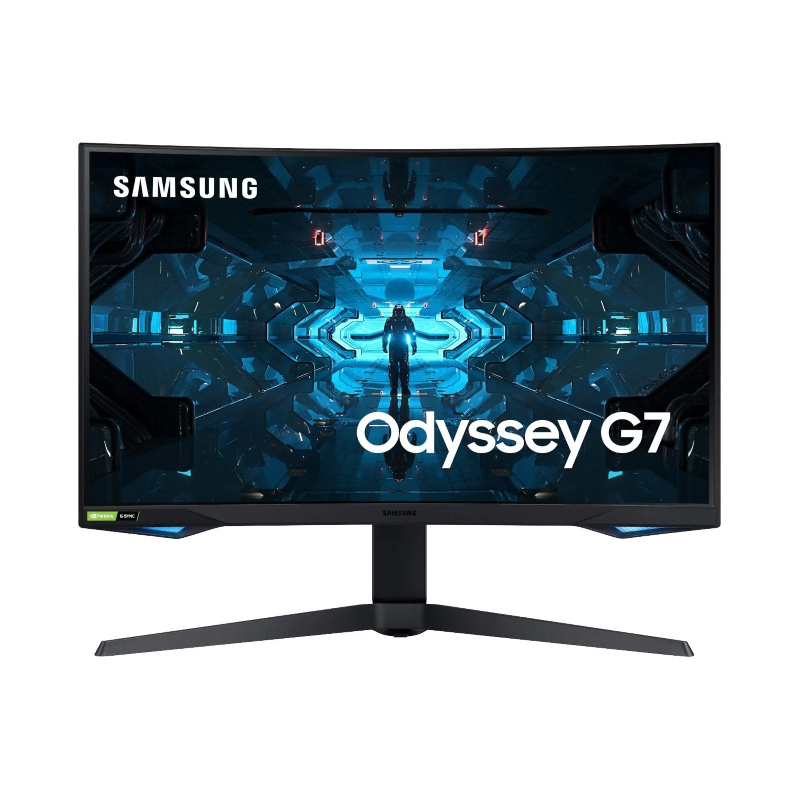 Samsung Odyssey G7 curved monitor 27 inch, Gaming, Moins de 1 ms, Comme neuf, Réglable en hauteur