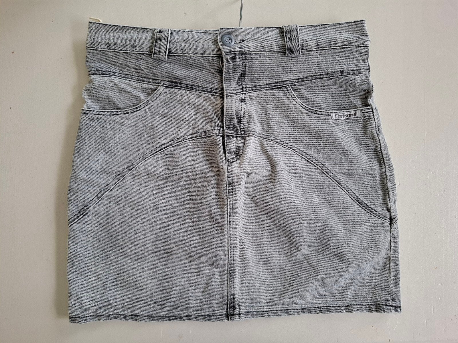 denim minirok / 42, Ophalen, Maat 42/44 (L), Chrisand, Grijs