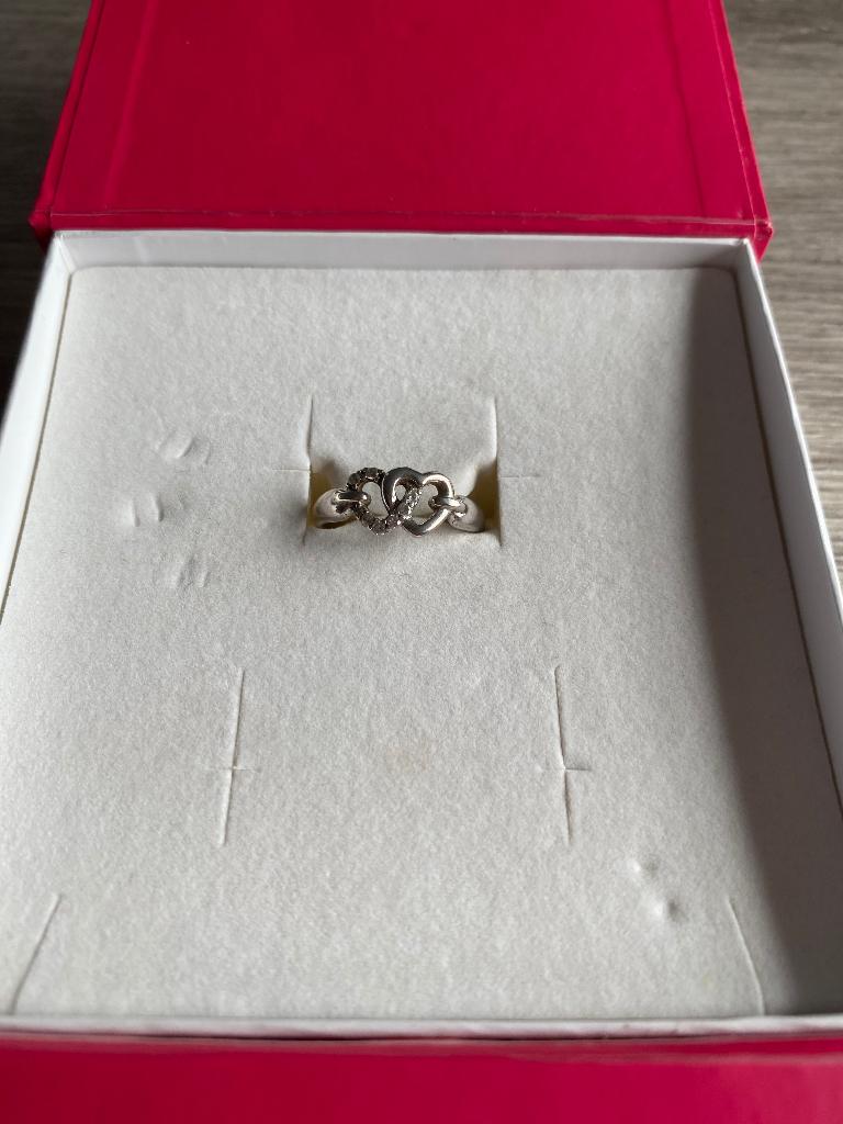 Zilveren ring (925) maat 54 ideaal voor Moederdag, Enlèvement, Comme neuf, Argent, Femme