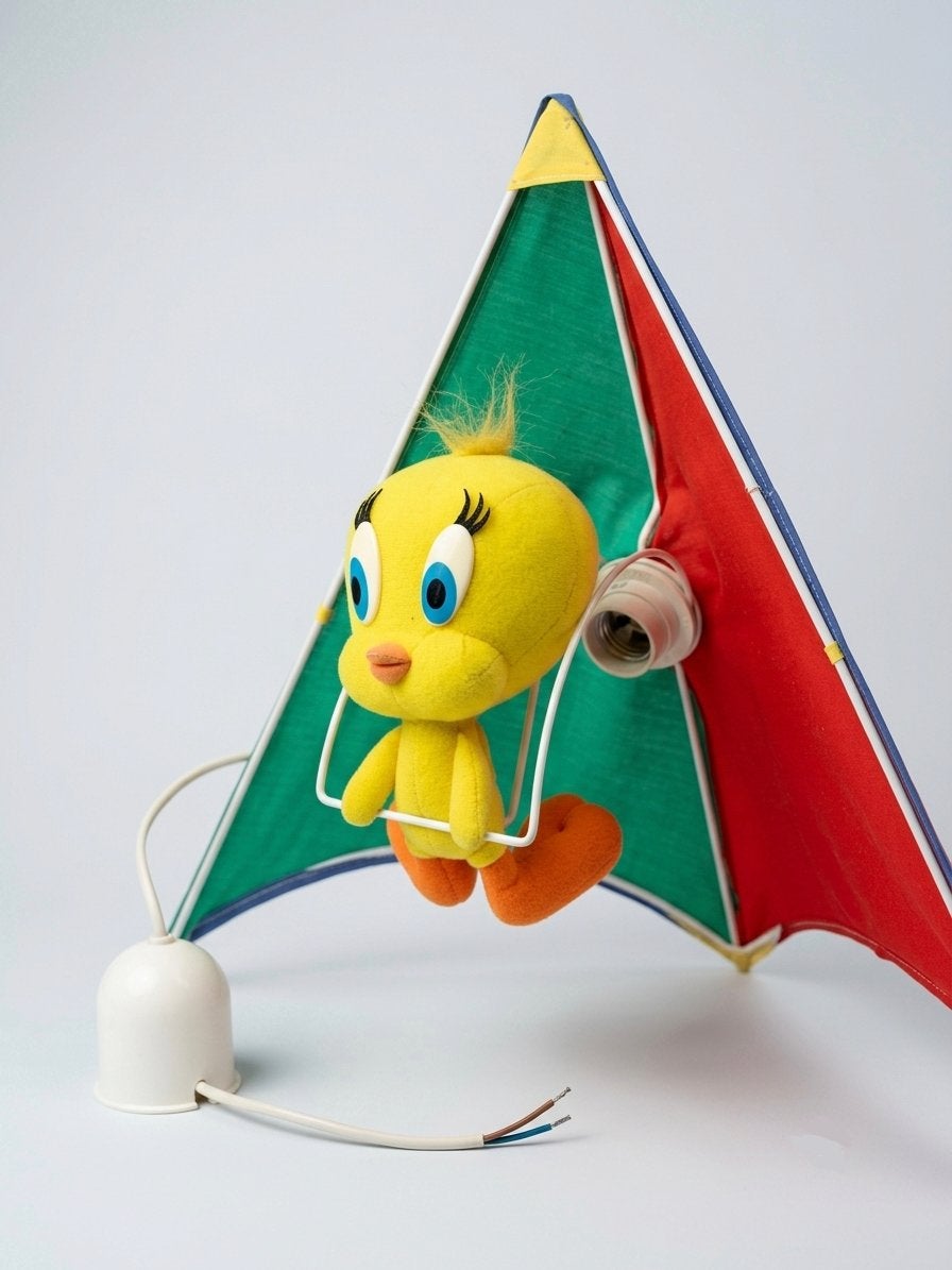 Vintage Tweety Hanglamp / Deltavlieger (Looney Tunes), Enlèvement, Utilisé, Synthétique