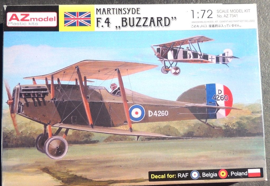 Martinsyde F4 Buzzard déco belge 1/72ième, Verzenden, Nieuw, 1:72 tot 1:144, Vliegtuig