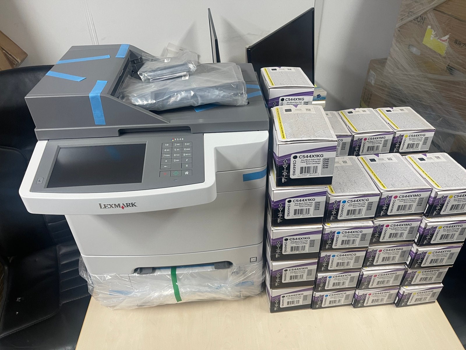 Nieuwe printer + 40 stuks cartridges, Computers en Software, Printers, Ophalen of Verzenden, Nieuw, Laserprinter, All-in-one
