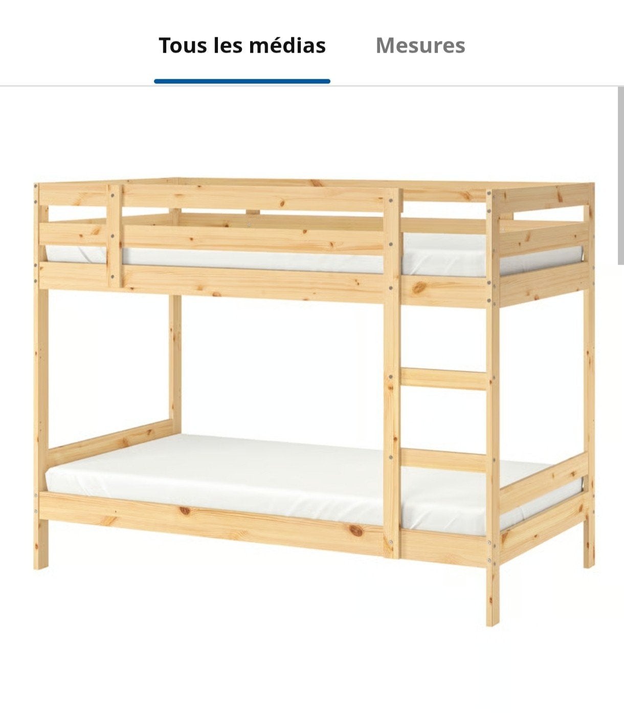 lit superposé IKEA, Maison & Meubles, Enlèvement