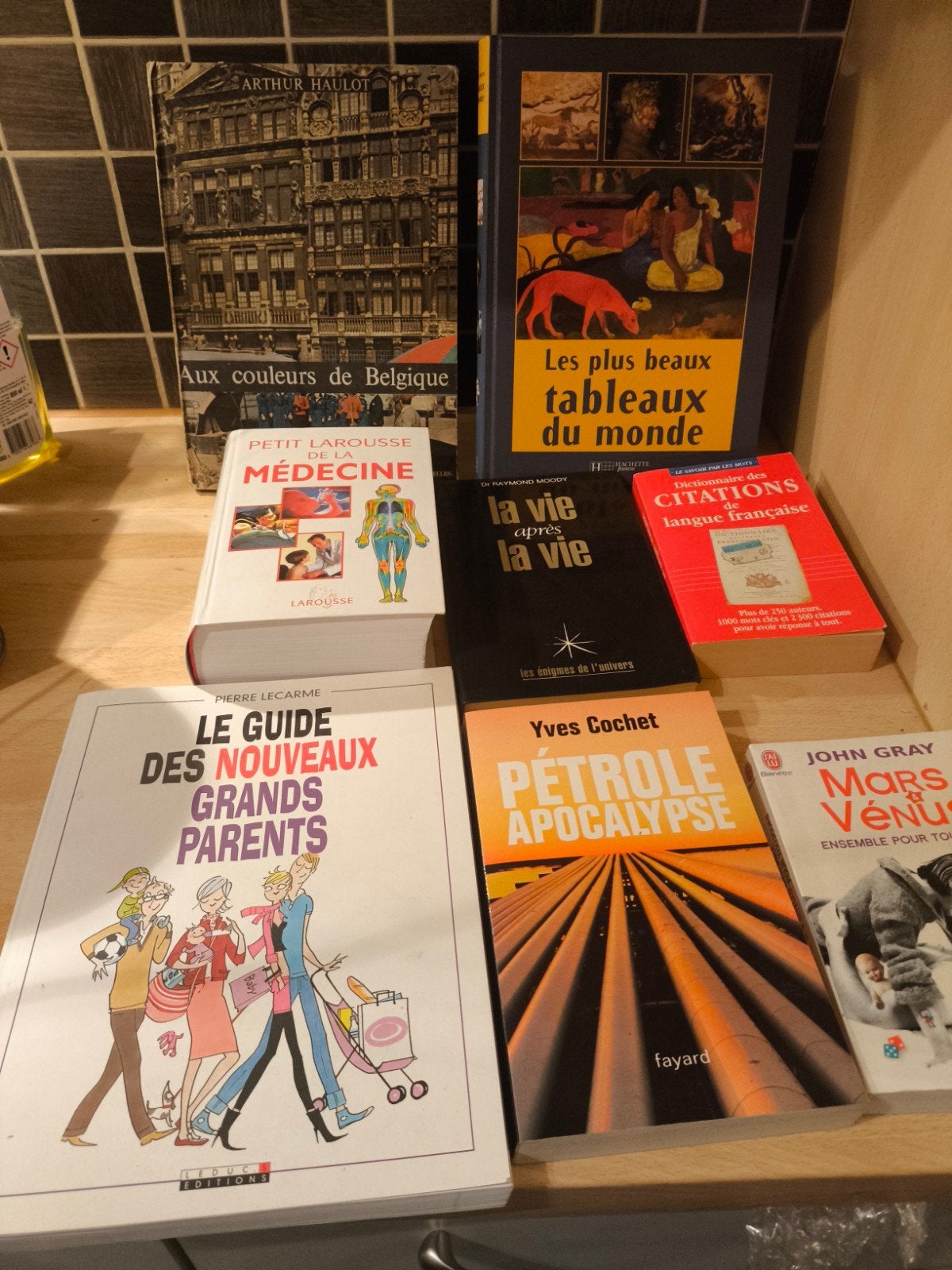 lot de 7 livres et un larousse, Boeken, Ophalen