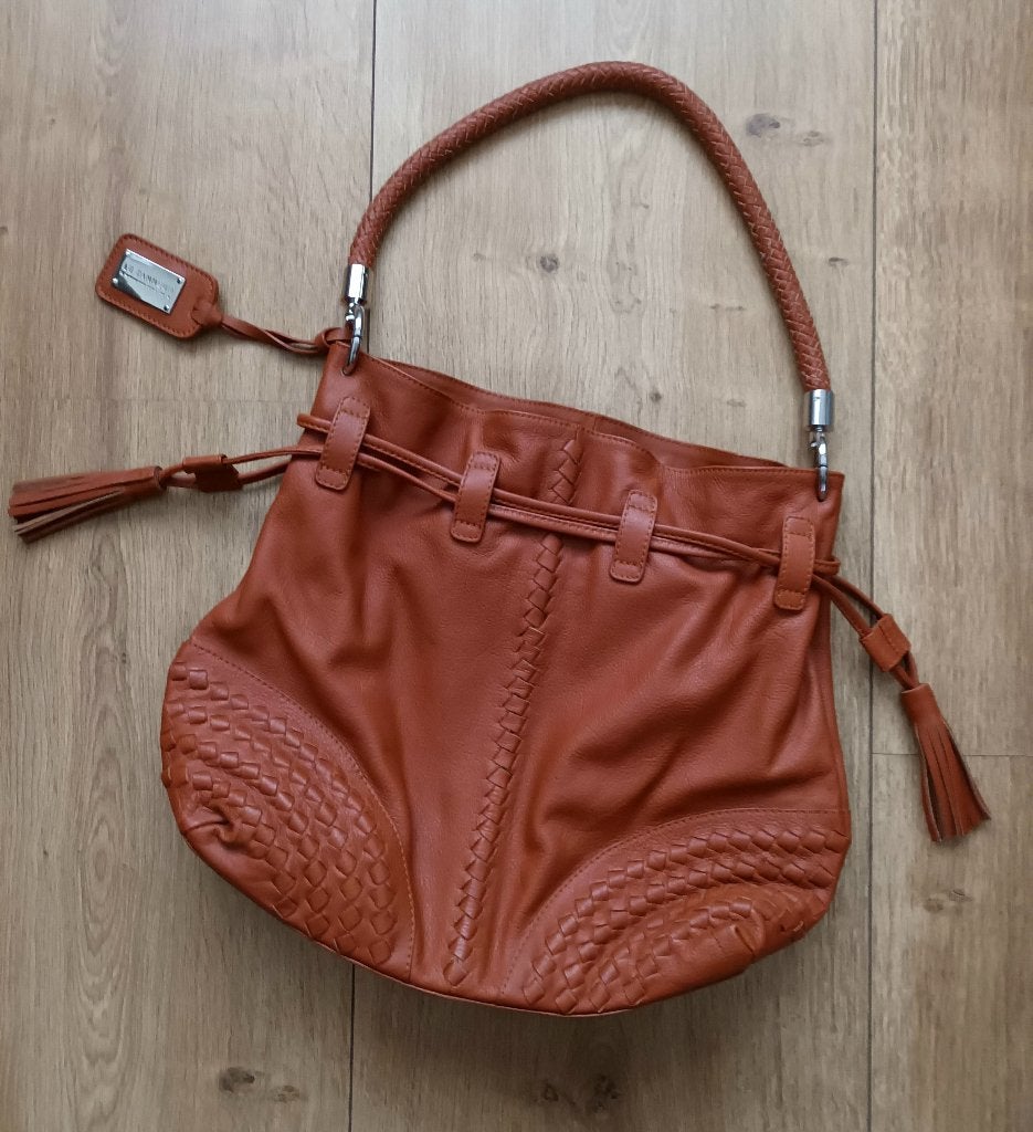 Leren handtas - Le Tanneur - bruin, Handtassen en Accessoires, Tassen | Damestassen, Ophalen of Verzenden, Zo goed als nieuw, Bruin