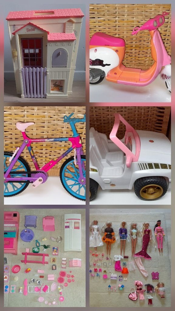 Barbie home en Barbie-accessoires 1996, Kinderen en Baby's, Ophalen, Gebruikt, Poppenhuis