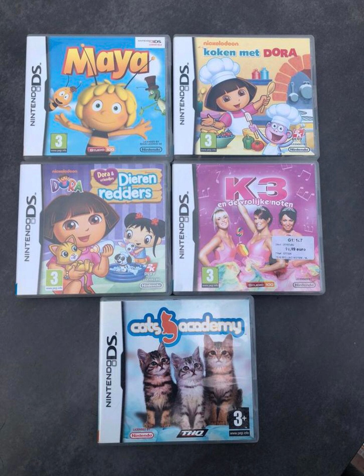 5 Nintendo DS spelletjes, Ophalen, Zo goed als nieuw