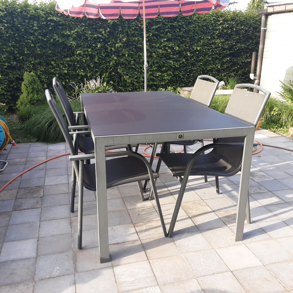 Tuinstoelen, stapelbaar, Ophalen, Zo goed als nieuw, Aluminium, Stapelbaar