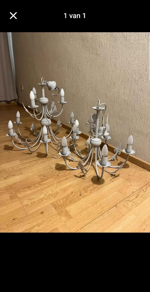 Lusters, 2 stuks, Antiek en Kunst, Ophalen