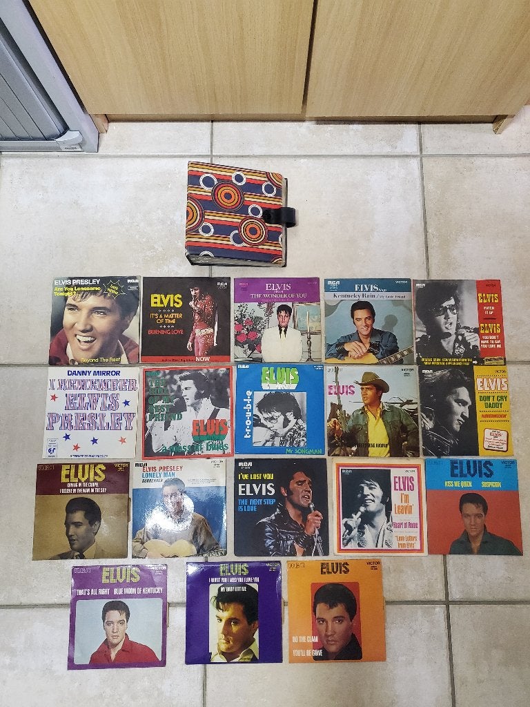 Lot de 18 disques vinyles elvis presley rare, Ophalen of Verzenden, Gebruikt
