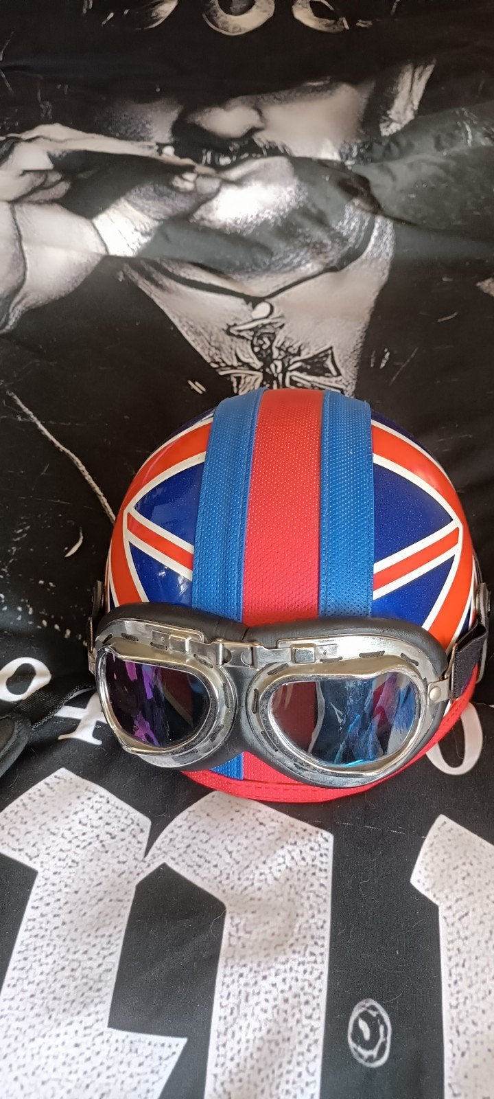 helm UK met bril, Ophalen of Verzenden