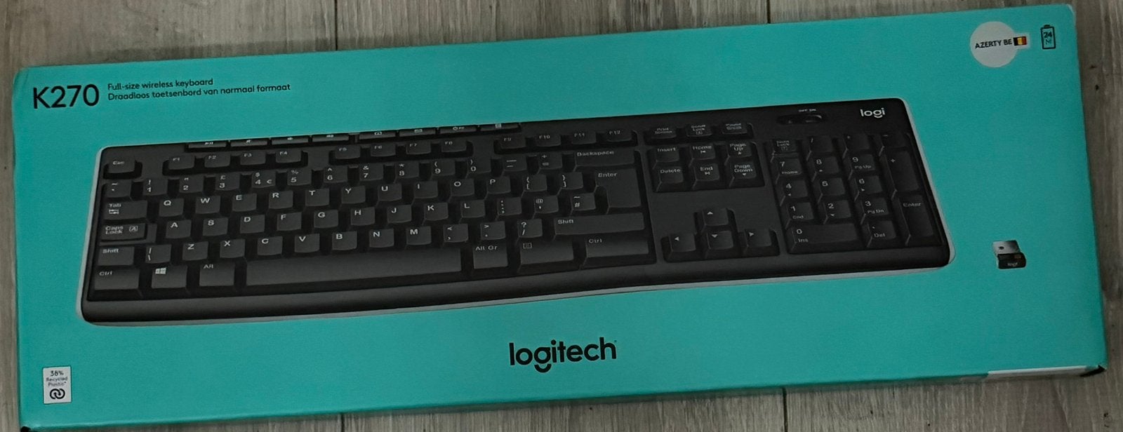 Clavier sans fil Logitech K270 AZERTY - Neuf, Computers en Software, Toetsenborden, Azerty, Ophalen of Verzenden, Zo goed als nieuw