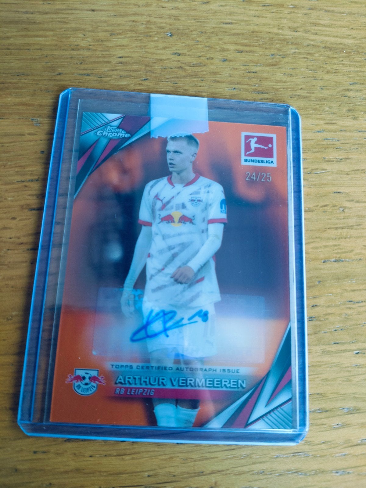 Topps Arthur Vermeeren Leipzig autograph/genummerde kaart, Verzamelen, Ophalen of Verzenden