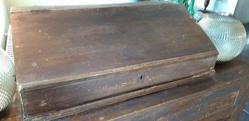 Antieke staande secretaire kast 1860, Antiek en Kunst, Ophalen