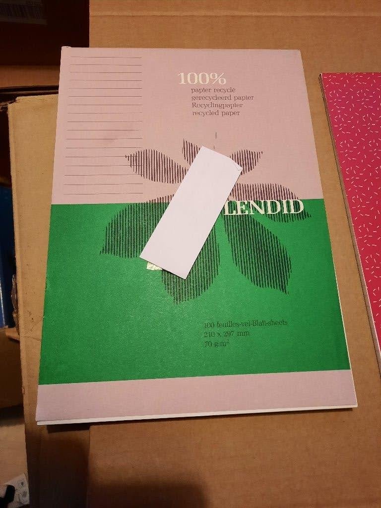 nota blok 100 pagina's nieuwe blok gerecycleerd papier, Enlèvement ou Envoi, Neuf