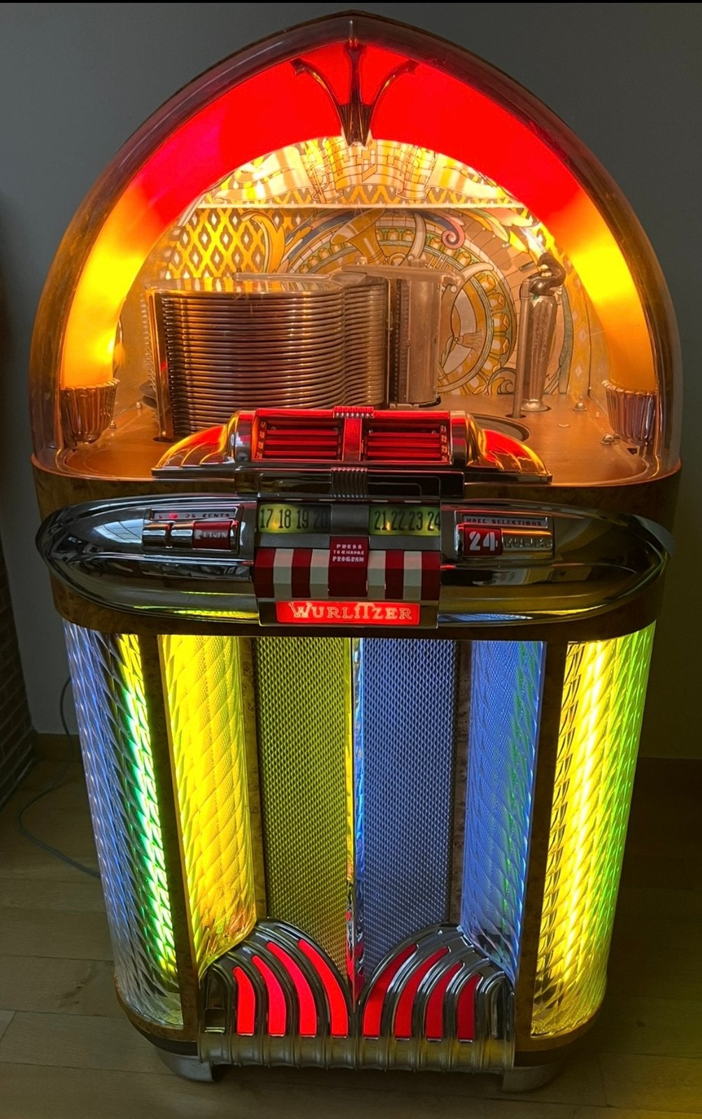 Jukebox Wurlitzer 1100 de 1949 à 78 tr/min, Collections, Machines | Jukebox, Utilisé, Wurlitzer, Avant 1950, Enlèvement