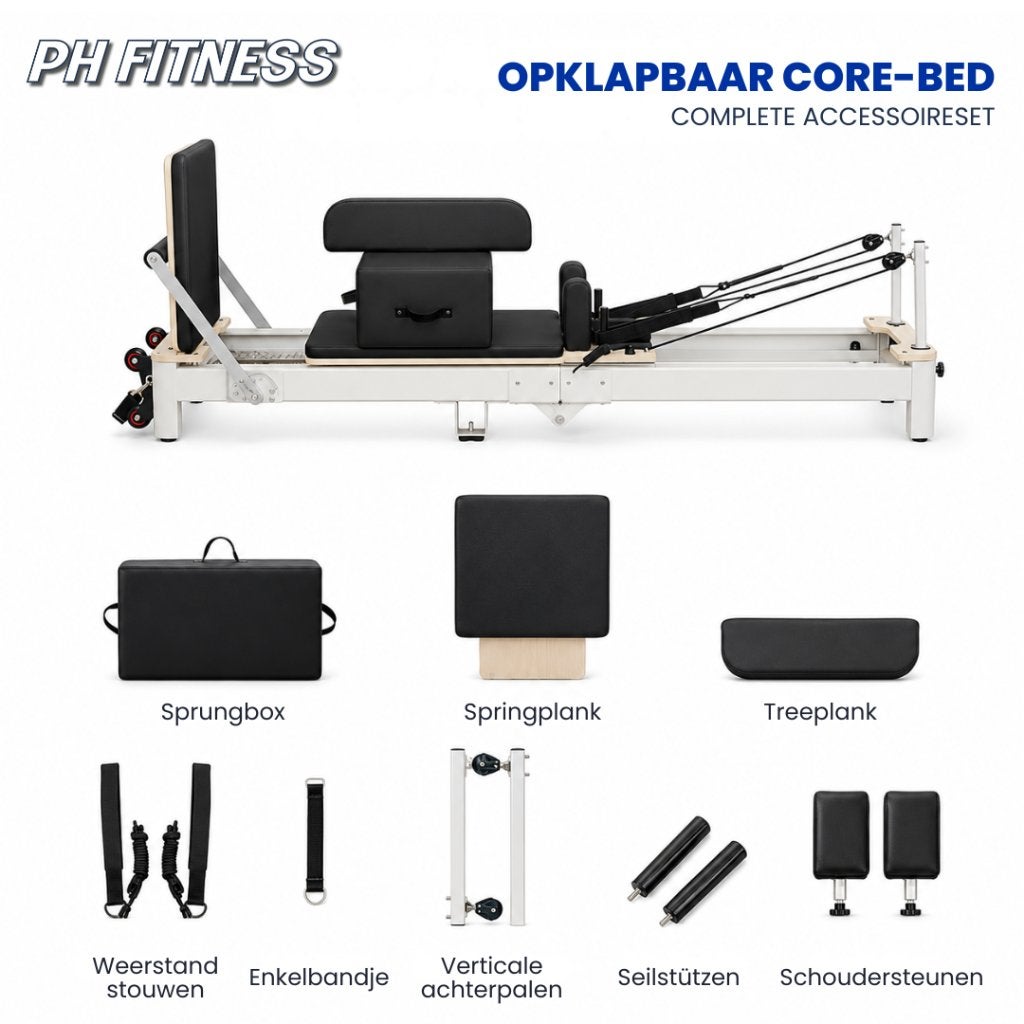 PH Fitness Aluminium Pilates Reformer - Studio Apparaat, Enlèvement, Neuf, Bras, Autres types