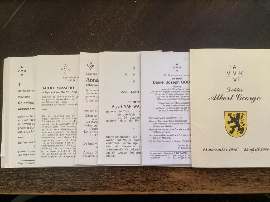15 cartes de prière AVV VK, Envoi, Comme neuf, Carte ou Gravure