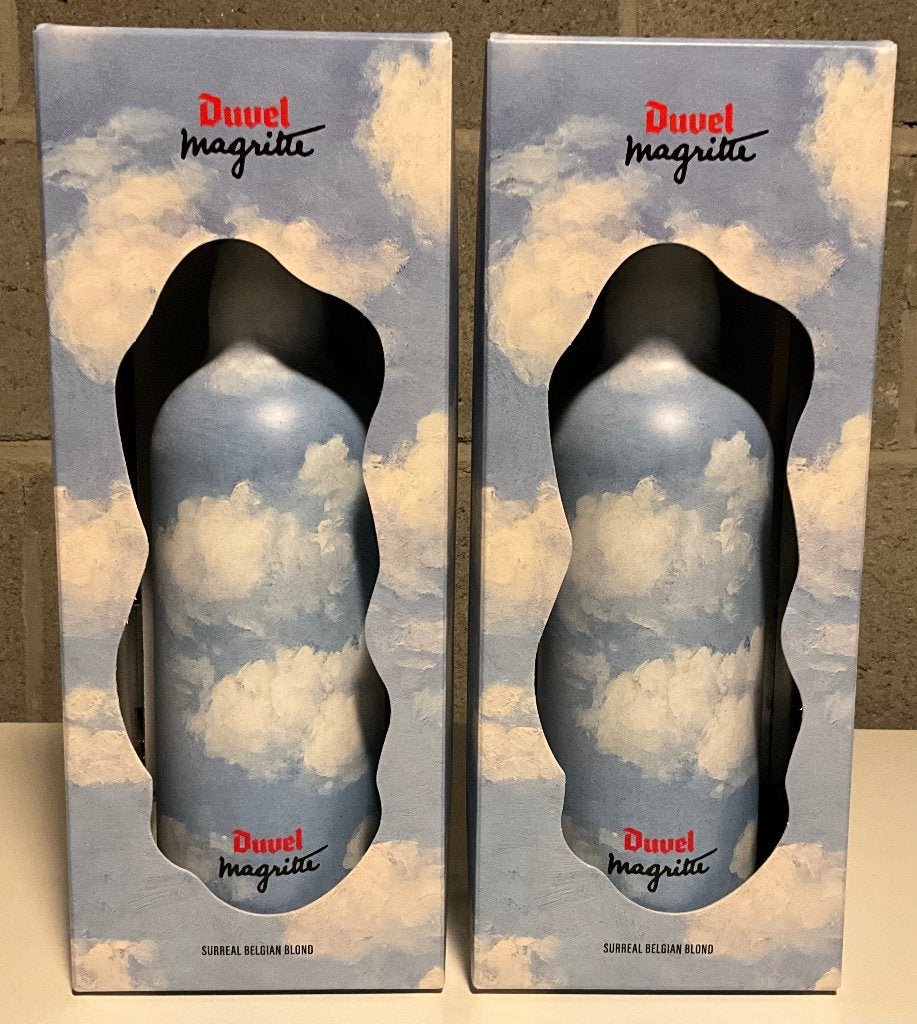 Duvel Magritte Geschenkbox – 2 Flessen (Ongeopend / Nieuw), Collections, Enlèvement ou Envoi, Neuf, Bouteille(s), Duvel