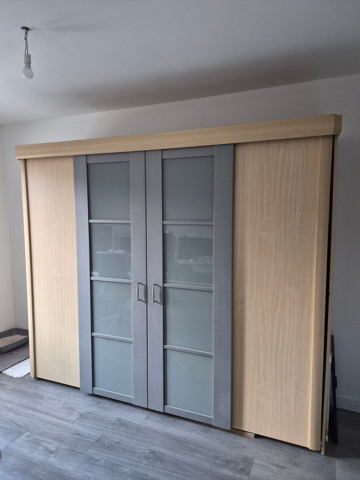garde robe, Maison & Meubles, 200 cm ou plus, Autres essences de bois, Enlèvement, Utilisé