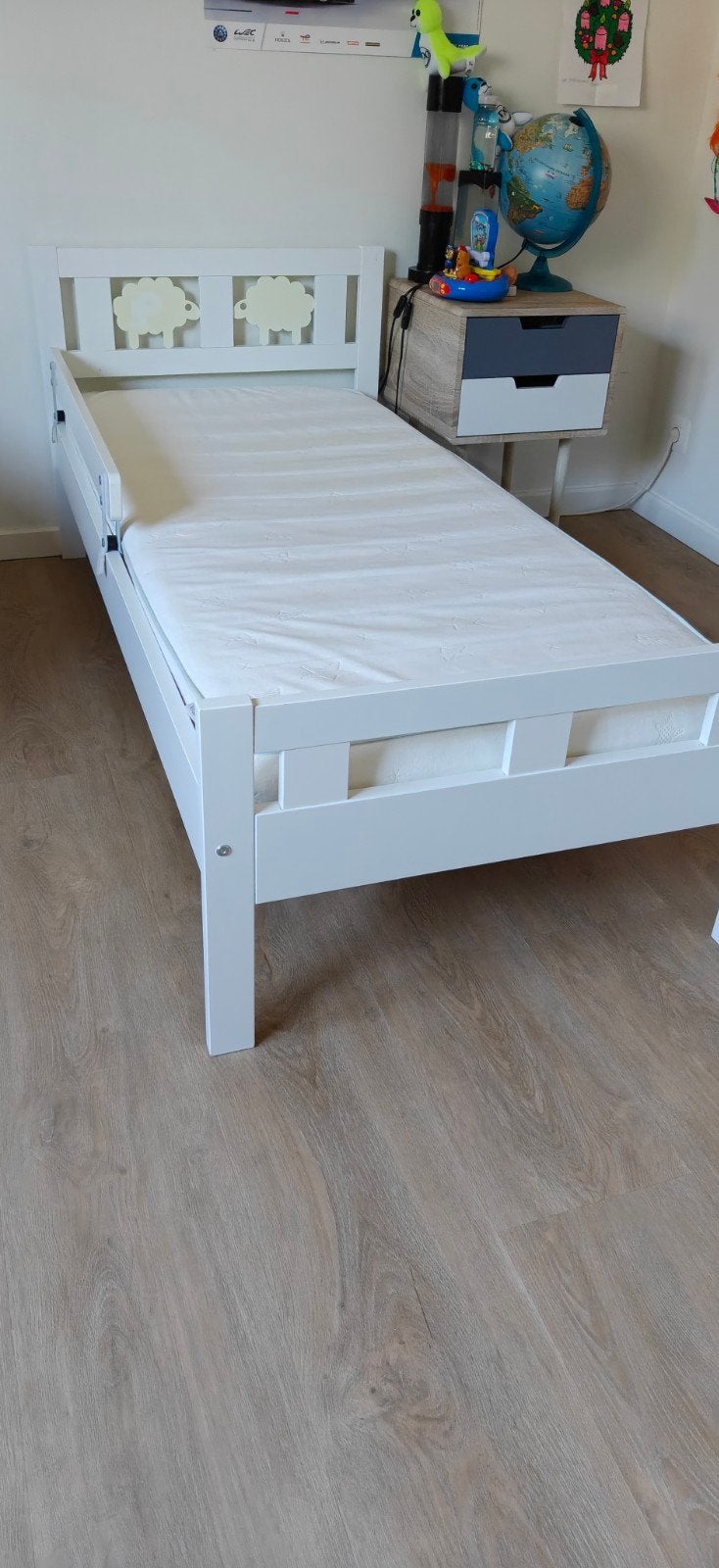 peuterbed / kleuterbed van ikea, Gebruikt, 70 tot 85 cm, 140 tot 160 cm, Ophalen