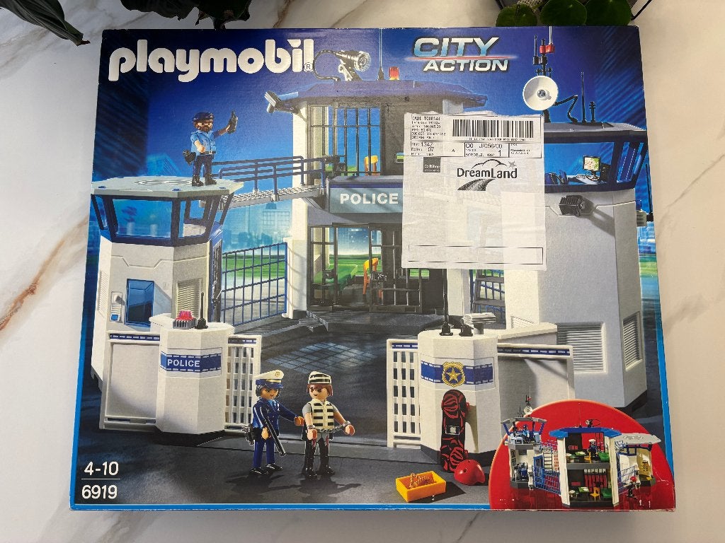 Playmobil 6919 Commissariat de police avec prison, Comme neuf, City action, Figurines, Kit complet