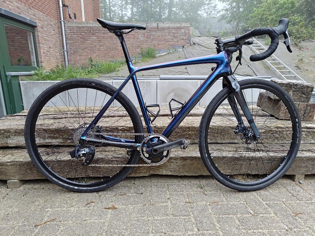 Scott Addict Gravel Force AXS powermeter M/54, Fietsen en Brommers, 53 tot 57 cm, Ophalen, Schijfrem