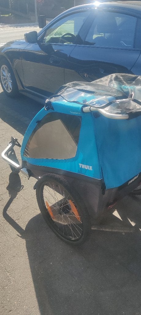 Fietskar Thule zo goed als nieuw, Ophalen, Opvouwbaar, Zo goed als nieuw, Tule