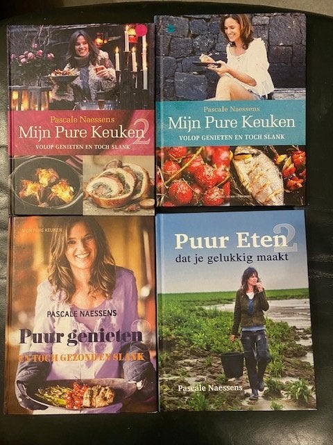 4 kookboeken van Pascale Naessens Nieuwstaat, Ophalen of Verzenden, Zo goed als nieuw, Pascale Naessens, Gezond koken