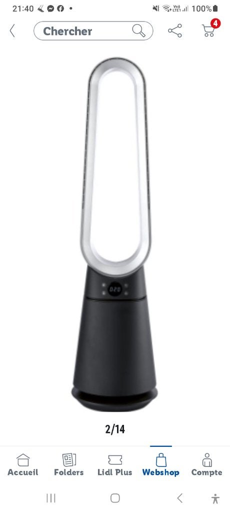 Ventilateur, Electroménager, Enlèvement ou Envoi, Ventilateur avec télécommande, Neuf, Ventilateur tour