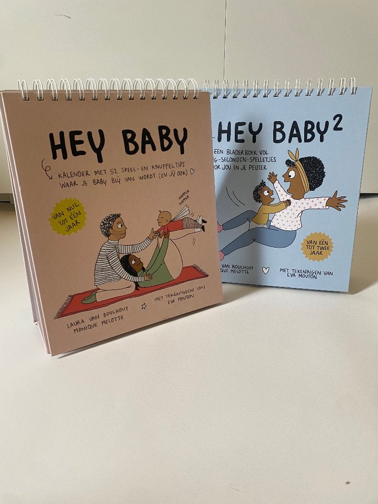 Boek Hey Baby 1 en 2 - Eva Mouton, Ophalen, Zo goed als nieuw, Eva mouton, Opvoeding tot 6 jaar