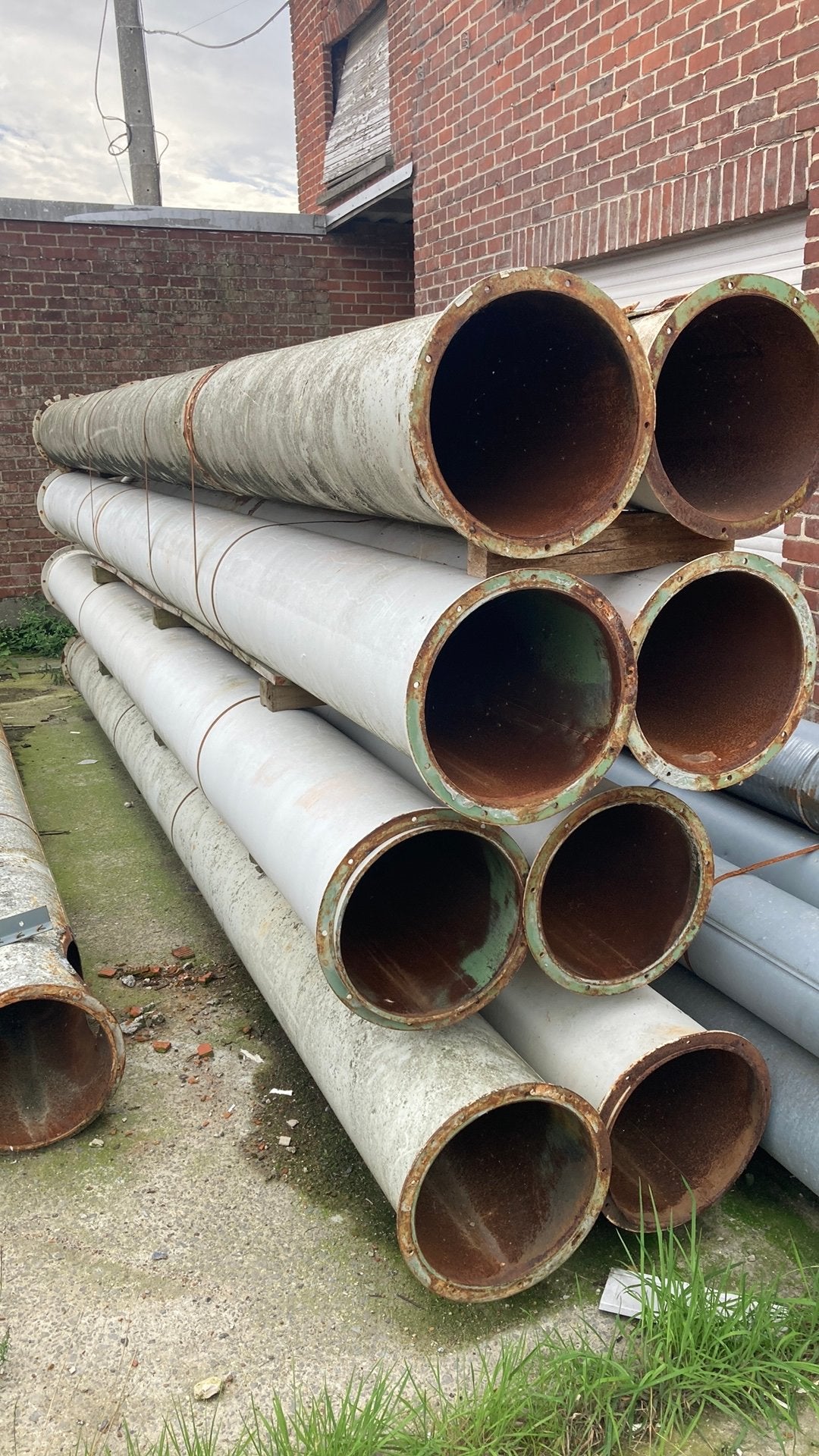 Lot stalen buizen 350mm, Doe-het-zelf en Bouw, Ophalen