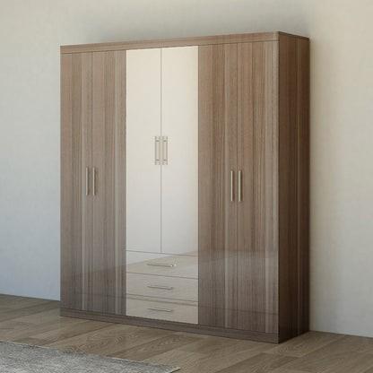 Nouvelle armoire à 3 portes blanc/chêne sonoma avec tiroirs, Maison & Meubles, Enlèvement ou Envoi, 100 à 150 cm, Avec tiroir(s)