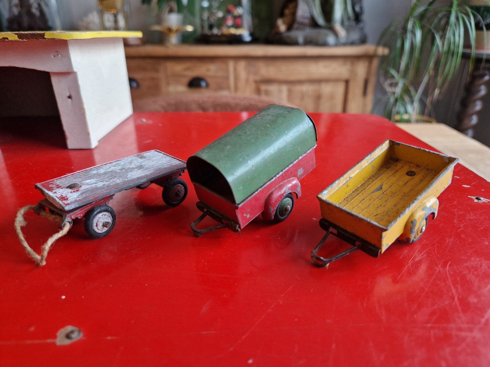 Dinky toys 3x aanhangwagen, Ophalen of Verzenden, Dinky Toys