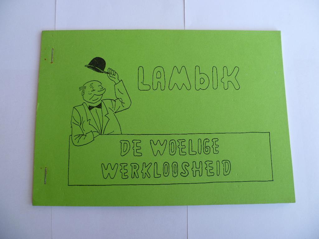 LAMBIK ILLEGALE UITGAVE LAMBIK"DE WOELIGE WERKELOOSHEID"1981, Boeken, Stripverhalen, Zo goed als nieuw, Eén stripboek, Ophalen of Verzenden