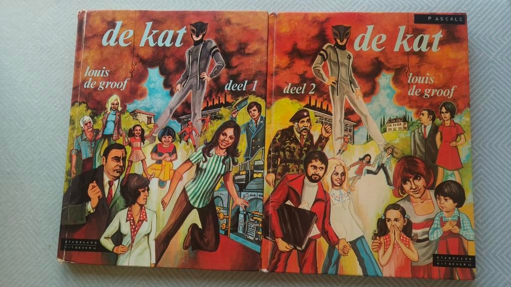 De kat tv serie retro vintage BRT deel 1 en deel 2 boeken, Boeken, Gelezen, Tv-serie, Ophalen of Verzenden, Louis de groof