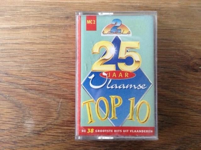 muziekcassette 25 jaar vlaamse top 10, CD & DVD, Cassettes audio, Enlèvement ou Envoi, En néerlandais, 1 cassette audio, Originale