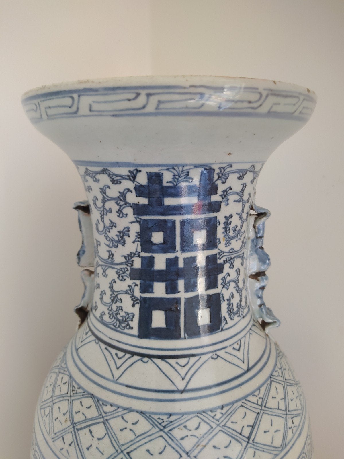 Vase chinois à motifs, Enlèvement ou Envoi