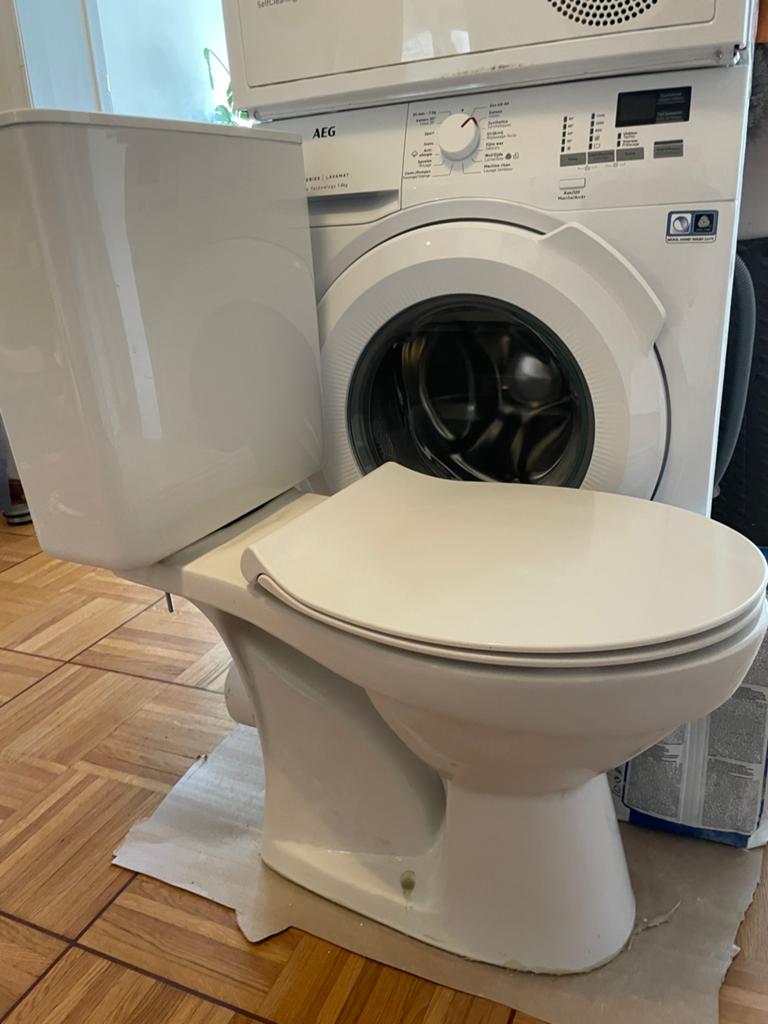 Cuvette WC Villeroy + Chasse Geberit, Enlèvement, Utilisé, Toilettes