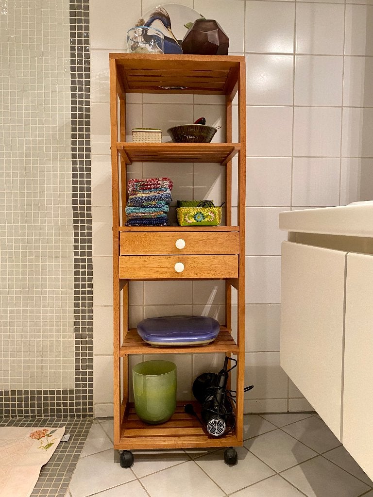 étagère de rangement pour salle de bain, Enlèvement, Comme neuf, Armoire (mi-)haute