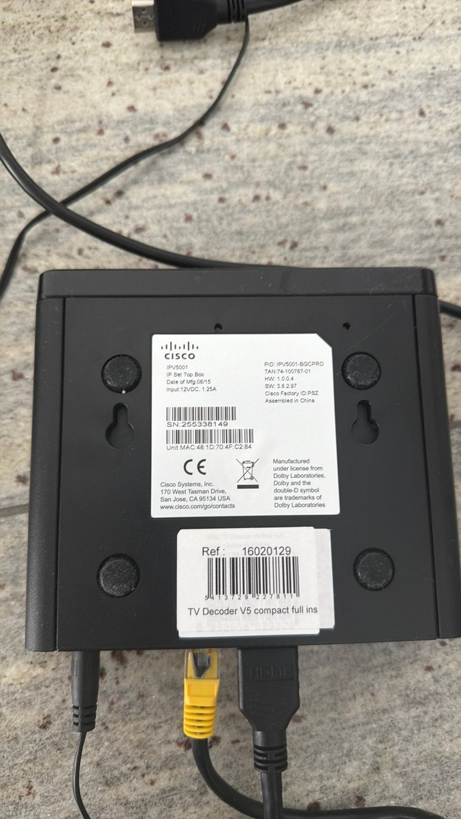 TV Decoder V5 Compact Full Ins, Ophalen, Zo goed als nieuw, Decoder