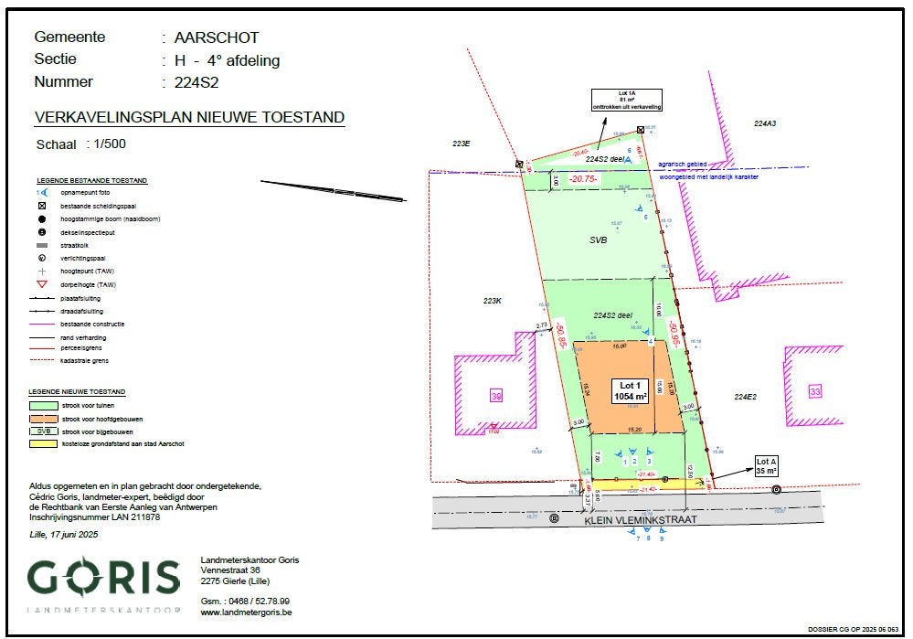 Bouwgrond 11a30 - Open bebouwing | Langdorp (Gijmel), Immo, Langdorp, Verkoop zonder makelaar, 1000 tot 1500 m²