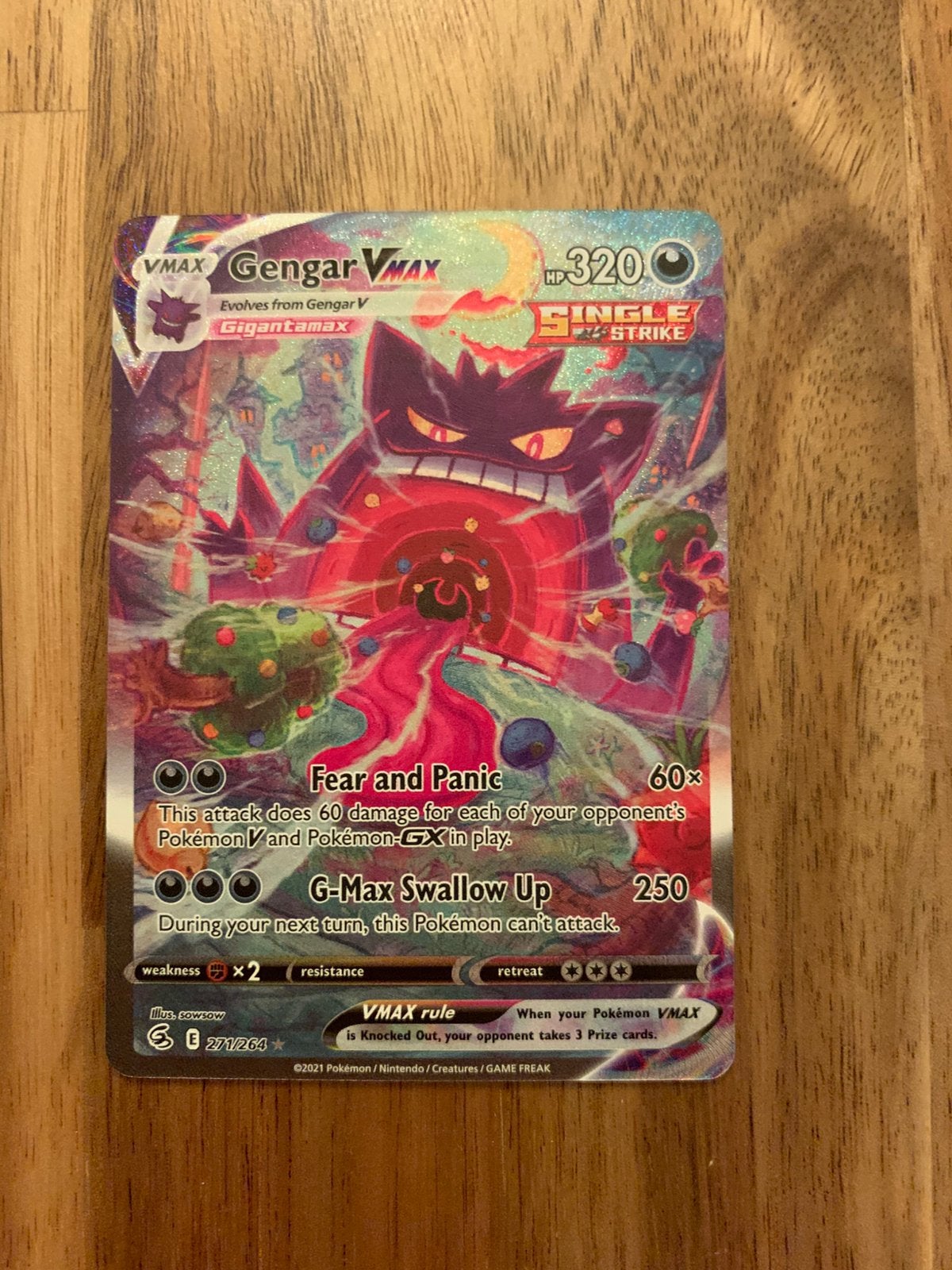Carte Pokémon - Gengar VMax, Enlèvement, Neuf, Cartes en vrac
