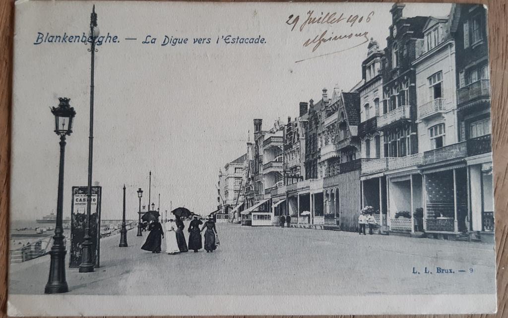 BLANKENBERGE les villas de la Digue ZEEDIJK 1905 !, Enlèvement ou Envoi