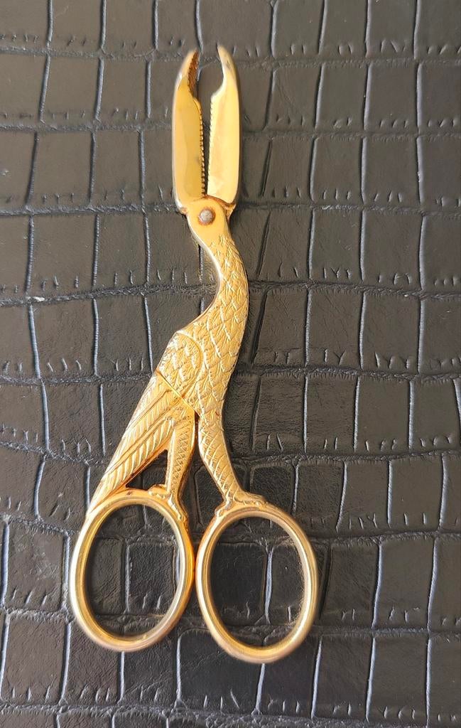 Vintage pelikaan suikertang – messing/goudkleurig – retro ba, Ophalen